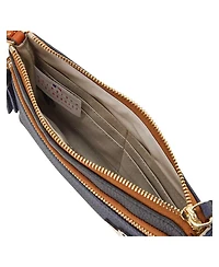 Dooney & Bourke Women's Houston Astros Infield Double-Zip Wristlet