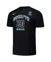 Nike Men's and Women's Sabrina Ionescu Black New York Liberty Rebel Edition Name Number T-Shirt