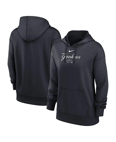 Nike Women's Navy New York Yankees Authentic Collection Performance Pullover Hoodie