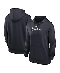 Nike Women's Navy New York Yankees Authentic Collection Performance Pullover Hoodie