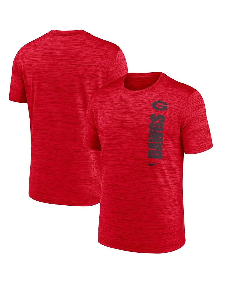 Nike Men's Red Georgia Bulldogs 2024 Sideline Velocity Performance T-Shirt