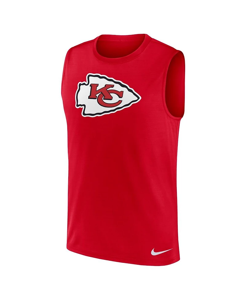 Nike Men's Red Kansas City Chiefs Blitz Legend Muscle Perform Tank Top