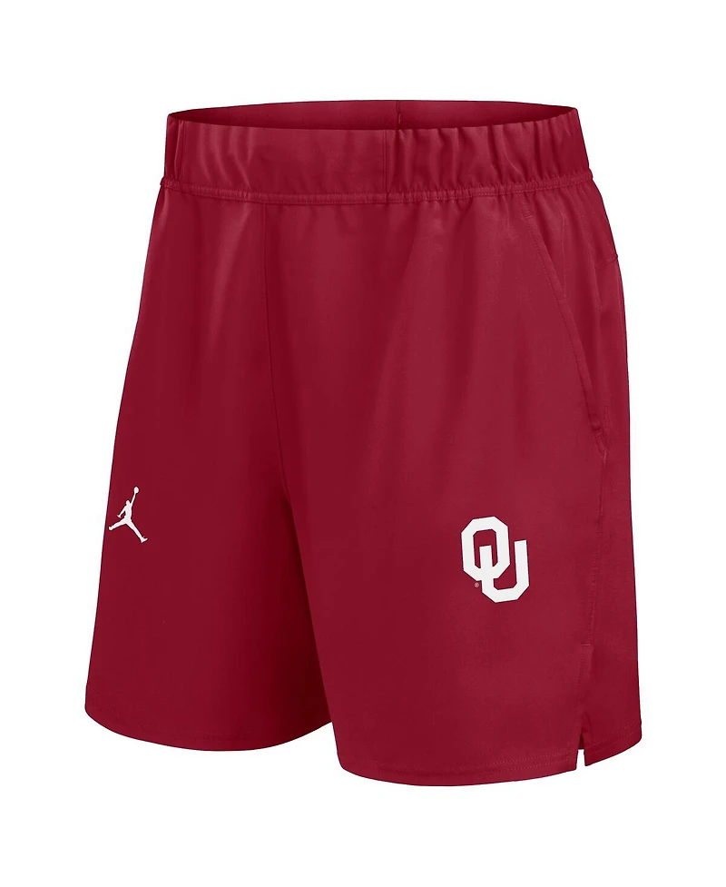 Jordan Men's Crimson Oklahoma Sooners Primetime Victory Performance Shorts