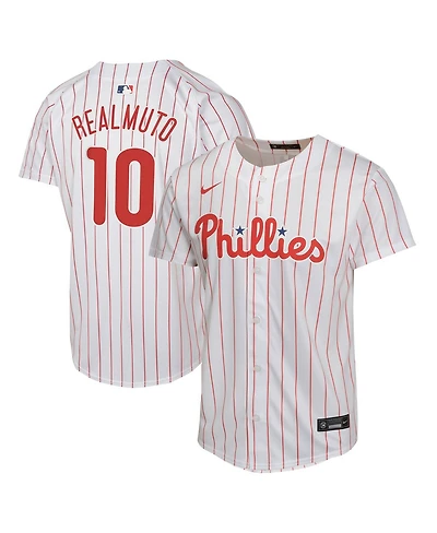 Nike Big Boys and Girls J.t. Realmuto White Philadelphia Phillies Home Game Player Jersey