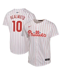 Nike Big Boys and Girls J.t. Realmuto White Philadelphia Phillies Home Game Player Jersey