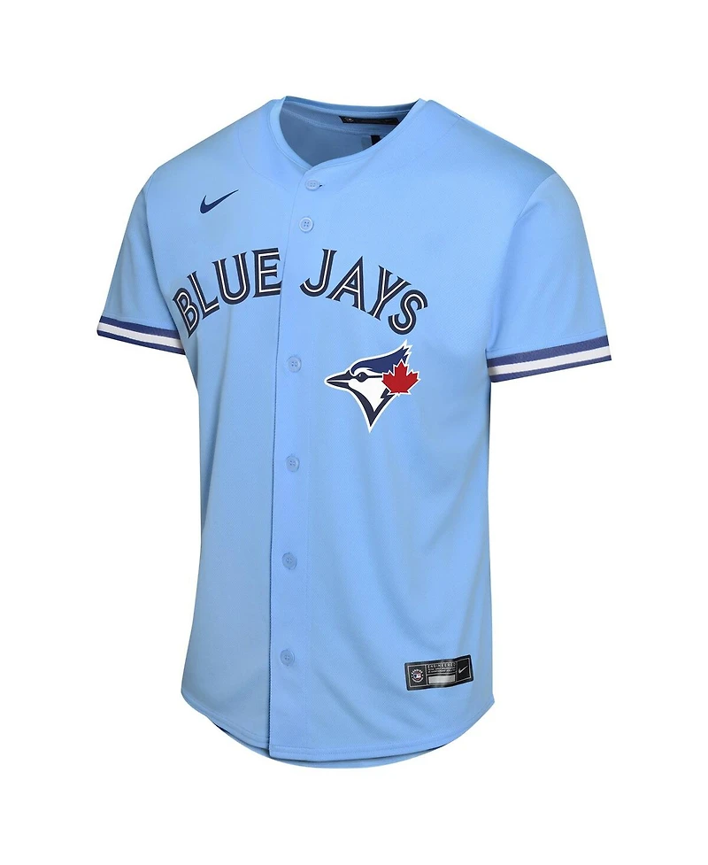 Nike Big Boys and Girls Bo Bichette Powder Blue Toronto Jays Alternate Player Game Jersey