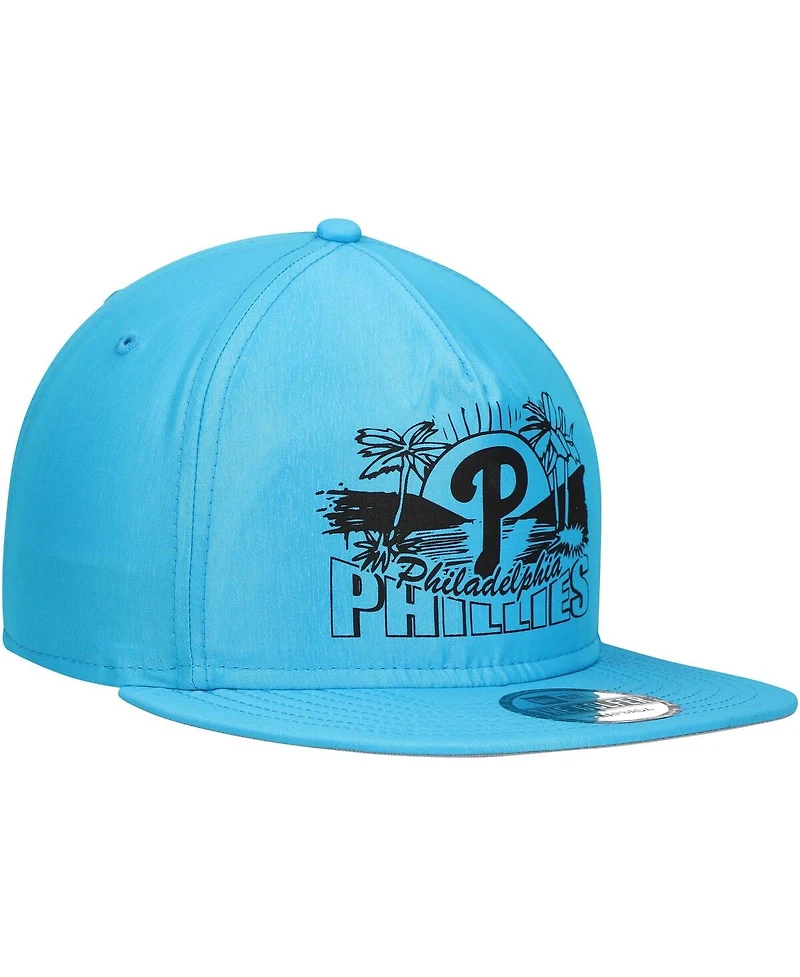 New Era Men's Blue Philadelphia Phillies Neon Golfer Snapback Hat