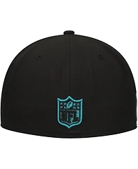 New Era Men's Black Jacksonville Jaguars Checkered Undervisor 59FIFTY Fitted Hat