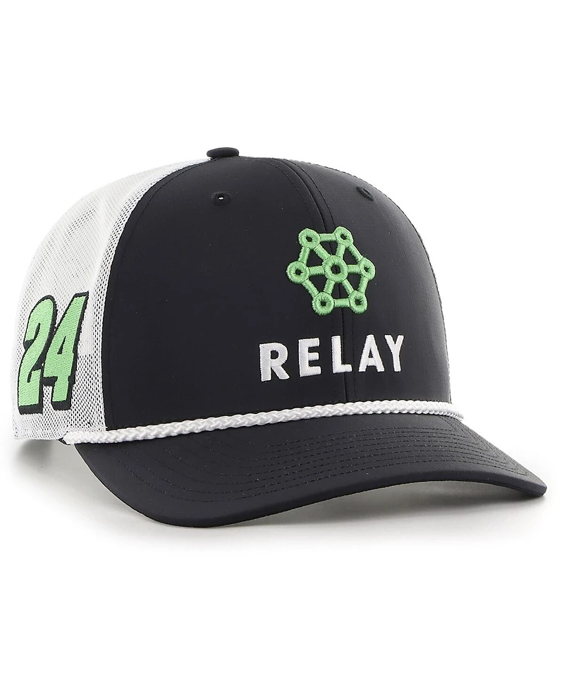 '47 Brand Men's Black William Byron Relay Refuel Trucker Adjustable Hat