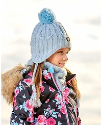 Deux par Deux Girl Peruvian Knit Hat Air Blue - Toddler|Child