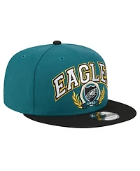 New Era Men's Midnight Green/Black Philadelphia Eagles Team Establish 9FIFTY Snapback Hat