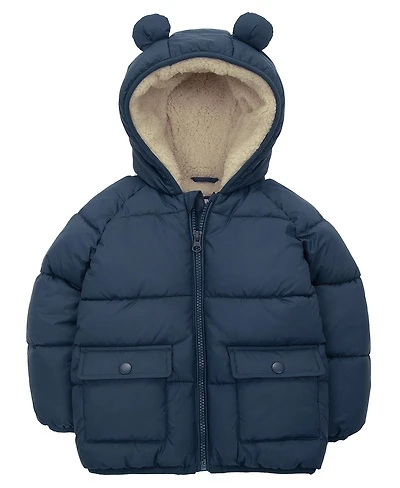 Rokka&Rolla Baby Boys Sherpa Fleece Lined Puffer Coat 6-24M
