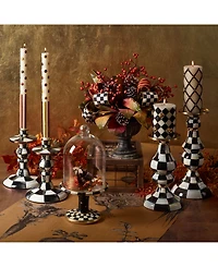 Mackenzie-Childs Courtly Check Large Pillar Candlestick