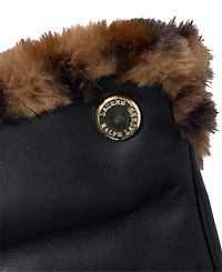 Lauren Ralph Women's Plush Lined Leather Gloves
