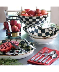 Mackenzie-Childs Courtly Check Enameled Steel Abundant Bowl