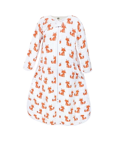 Hudson Baby Boys Long-Sleeve Muslin Wearable Sleep Blanket