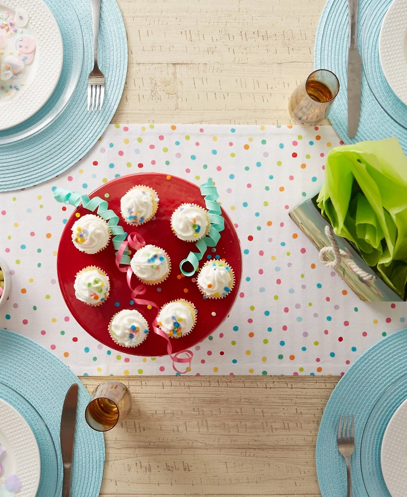 Design Imports Embellished Reversible Table Runner, 14"x72"