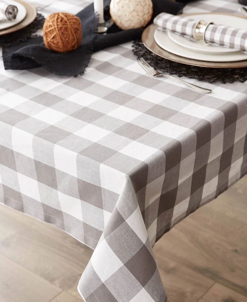 Design Imports Buffalo Check Tablecloth
