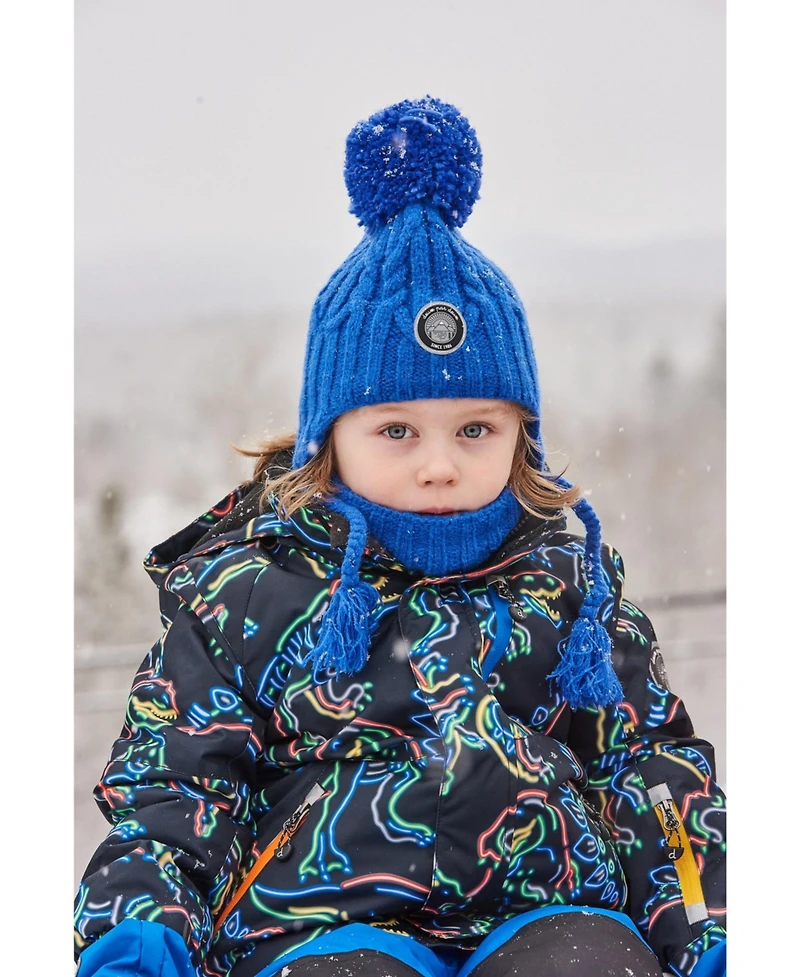 Deux par Deux Boy Peruvian Knit Hat Royal Blue - Toddler|Child
