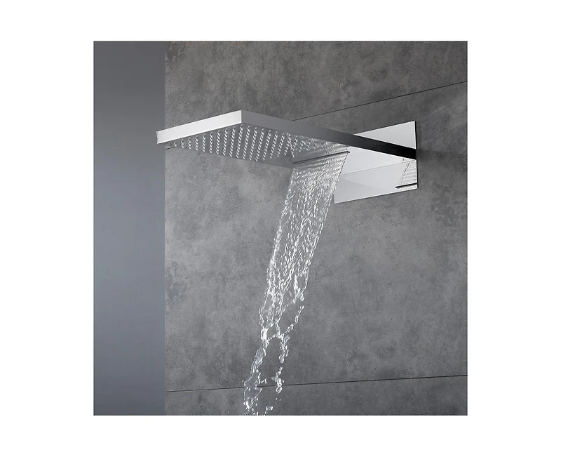 Casainc 22 Inch Luxury Waterfall Shower System Valve Kit with Handheld Spray