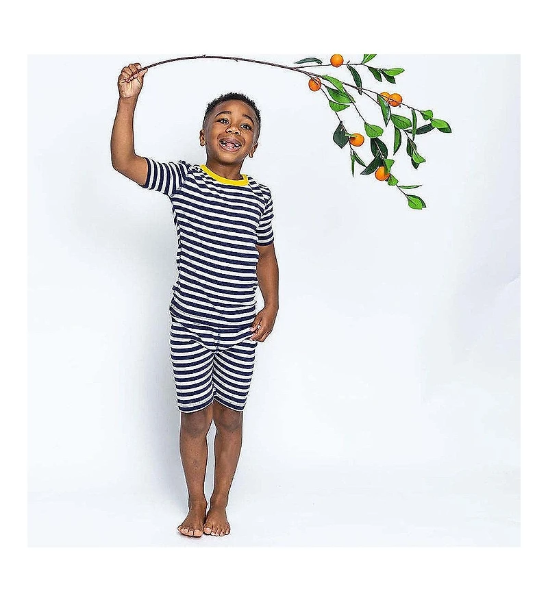Mightly Kids Kids' Fair Trade 100% Organic Cotton Tight Fit Shortie Pajamas Set