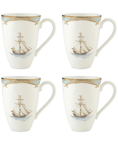 Lenox British Colonial Tradewind Mugs, Set of 4