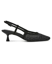 Anne Klein Women's Thia Rhinestone Mesh Slingback Pumps