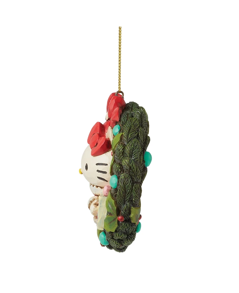 Jim Shore Sanrio Hello Kitty Wreath Christmas Holiday Ornament