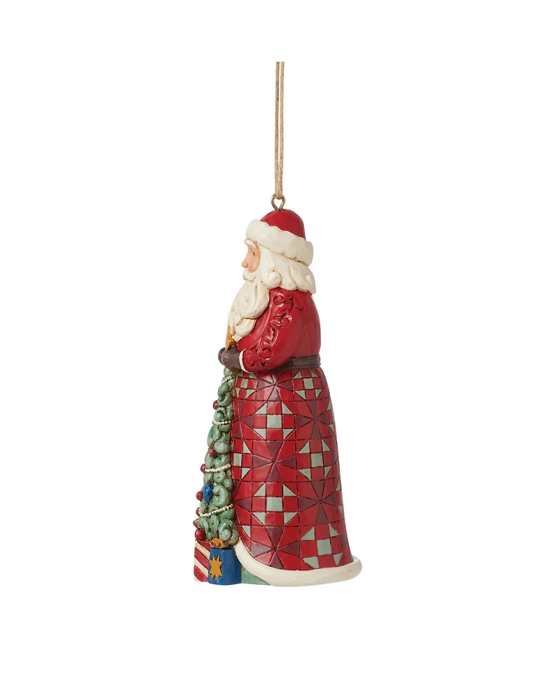 Jim Shore Santa with Christmas Tree Ornament