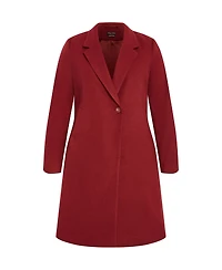 City Chic Plus Size Effortless Chic Coat