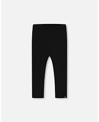 Deux par Deux Toddler Girls Rib Leggings Black - Toddler|Child