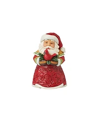 Jim Shore Mini Santa with Cardinal Figurine