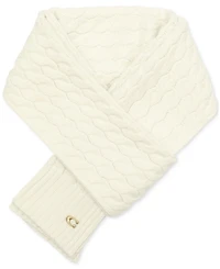 Coach Soft Rib Cable Knit Scarf