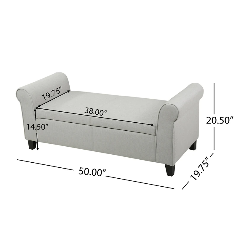 Simplie Fun Contemporary Storage Ottoman Perfect for Small Spaces, Ample Storage, Comfort, and Style