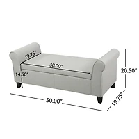 Simplie Fun Contemporary Storage Ottoman Perfect for Small Spaces, Ample Storage, Comfort, and Style