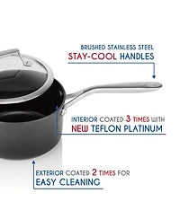 Techef - Onyx Collection - 2 Quart Saucepan with Cover