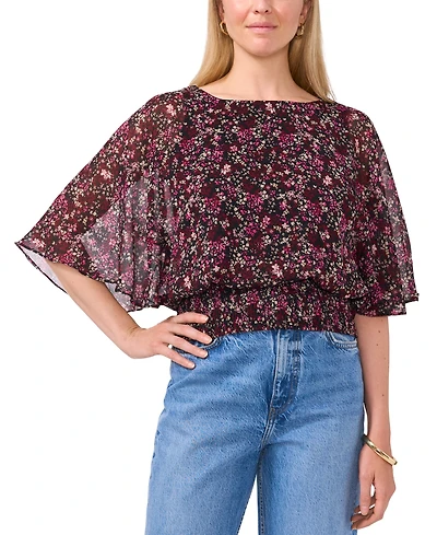 Sam & Jess Women's Smocked-Waist Top