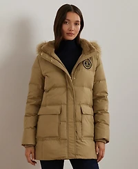 Lauren Ralph Lauren Women's Hooded Crest Puffer Coat