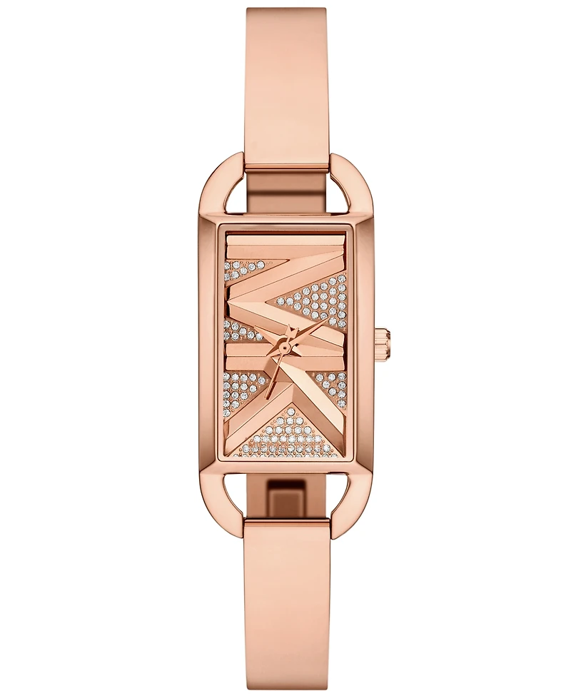 Michael Kors Women's Mk Empire Three-Hand Rose Gold-Tone Stainless Steel Watch 22mm