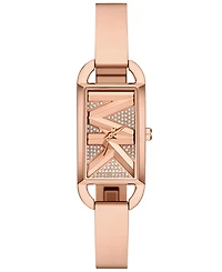 Michael Kors Women's Mk Empire Three-Hand Rose Gold-Tone Stainless Steel Watch 22mm
