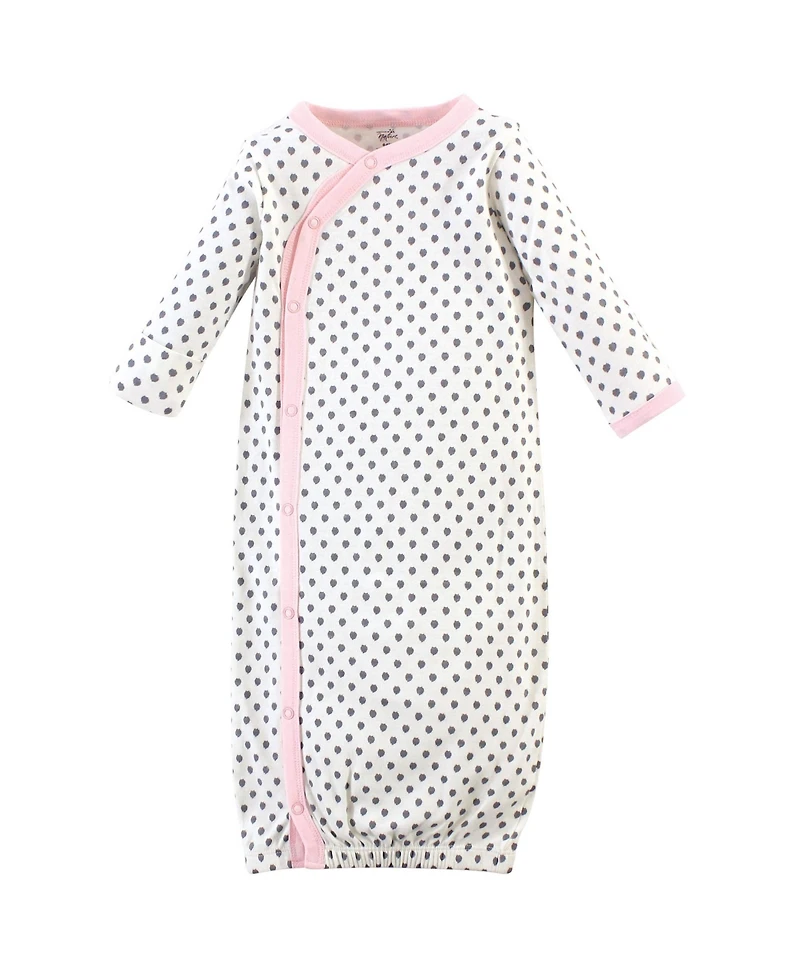 Touched by Nature Baby Girls Natural Cotton Kimono Gowns