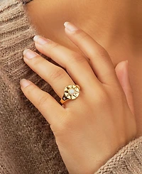 Sterling Forever Sunni Signet Ring