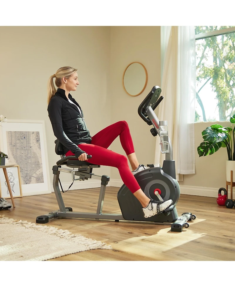 Sunny Health & Fitness Elite Interactive Series Exercise Recumbent Bike