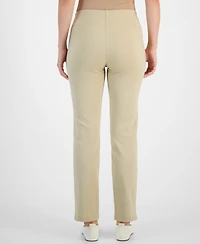 Jm Collection Petite Pull-On Ponte-Knit Pants, Created for Macy's