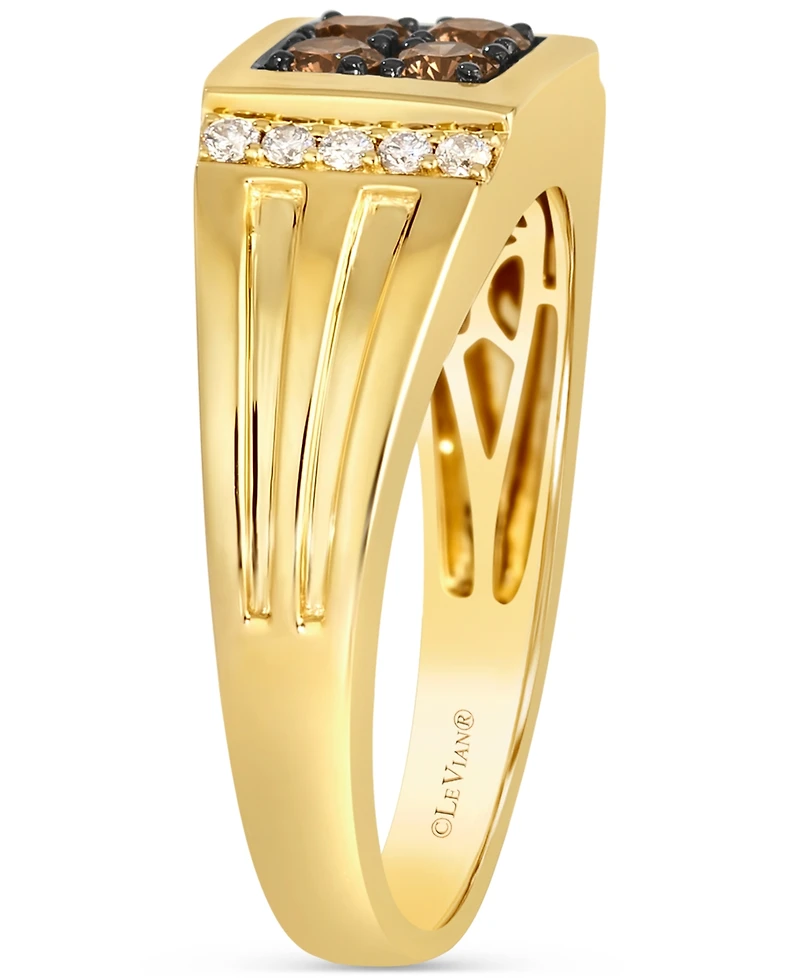 Le Vian Men's Chocolate Diamond & Nude Diamond Ring (1/2 ct. t.w.) in 14k Gold