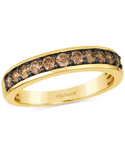 Le Vian Chocolatier Men's Chocolate Diamond Band (7/8 ct. t.w.) in 14k Gold