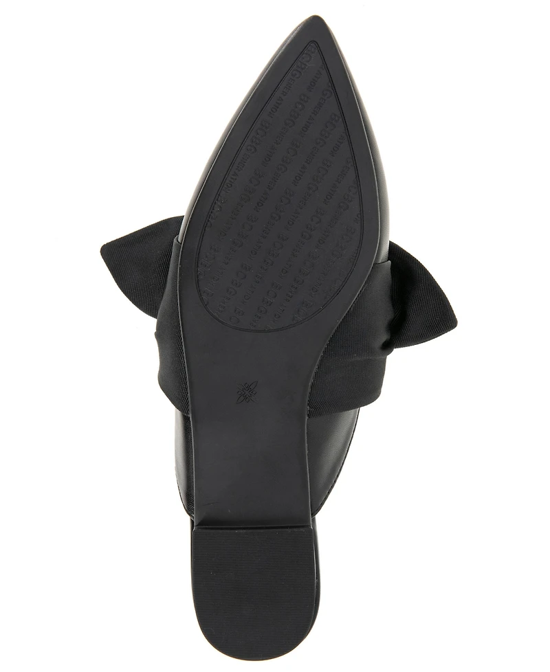 BCBGeneration Women's Kandy Slip-On Pointy Toe Bow Dress Flats