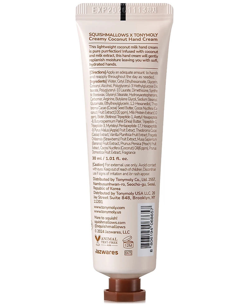 Tonymoly Cam Creamy Coconut Hand Cream