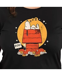 Hybrid Apparel Trendy Peanuts Snoopy Sleeping Plus Graphic T-shirt