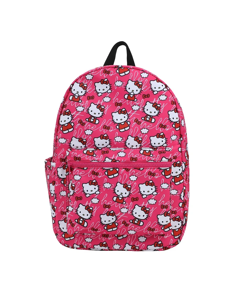 Hello Kitty Toss Aop Pink Ground Travel Backpack